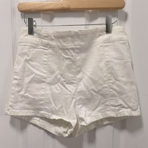 Forever 21 White High Rise Shorts